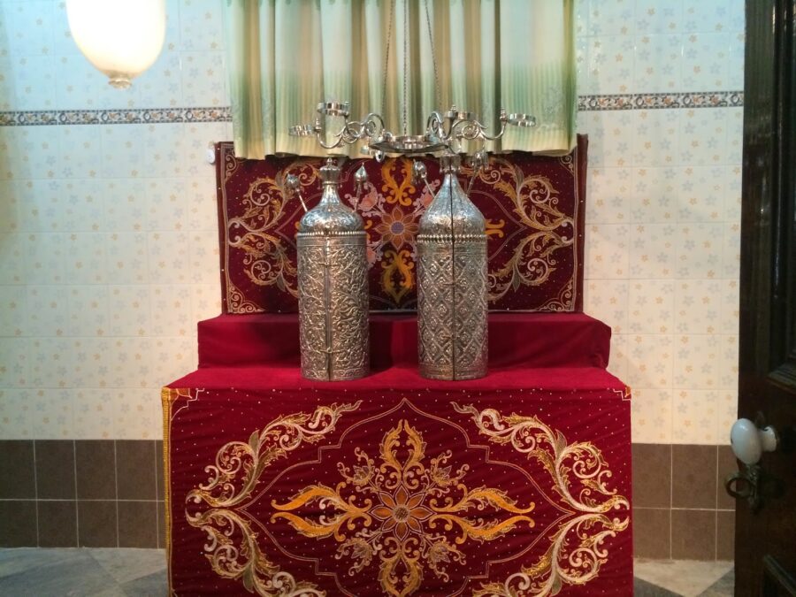 NAT IN THE SYNAGOGUE AT RANGOON, BURMA