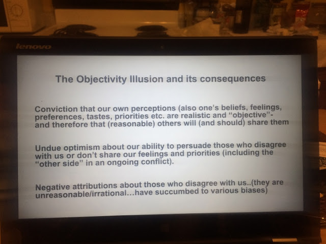 MOST PEOPLE THINK THEY ARE OBJECTIVE BUT IT IS ONLY AN ILLUSION