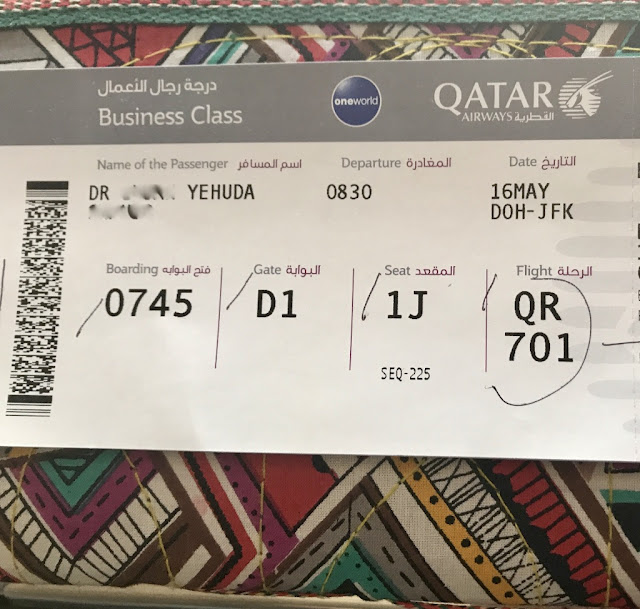 TRAVELS IN THE MONTH OF MAY 2017 DOHA TO NEW YORK