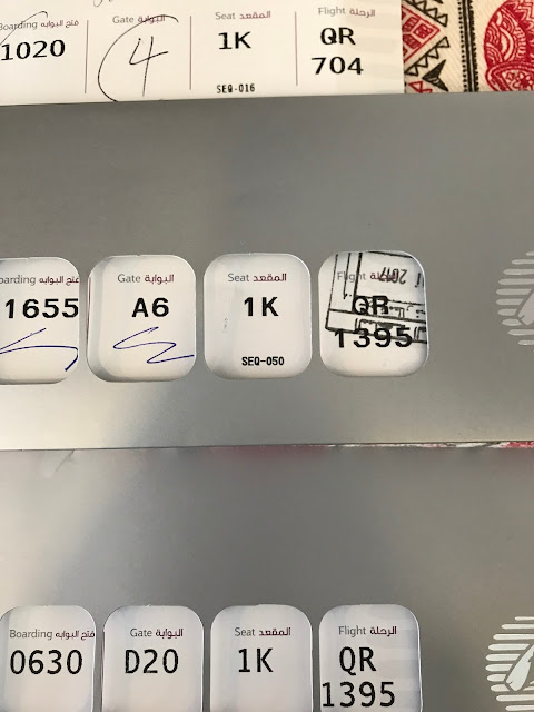 QATAR AIRWAYS THE MAN IN SEAT 1 K