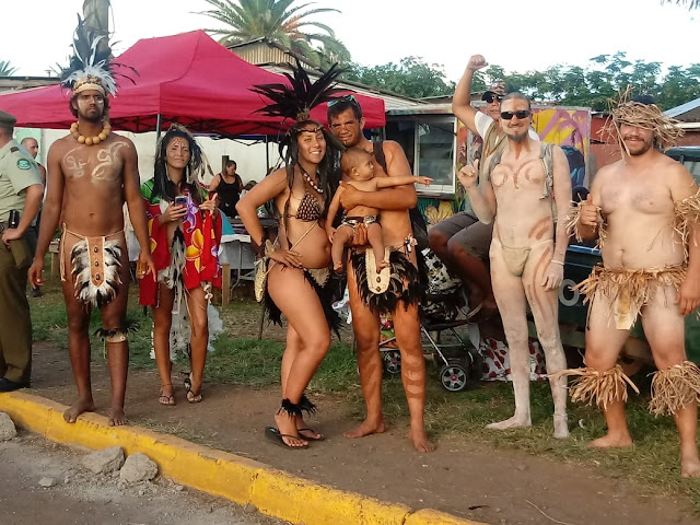 TAPATI FESTIVAL 2019 IN RAPA NUI . FOREIGNERS ARE WELCOME TO PARTICIPATE