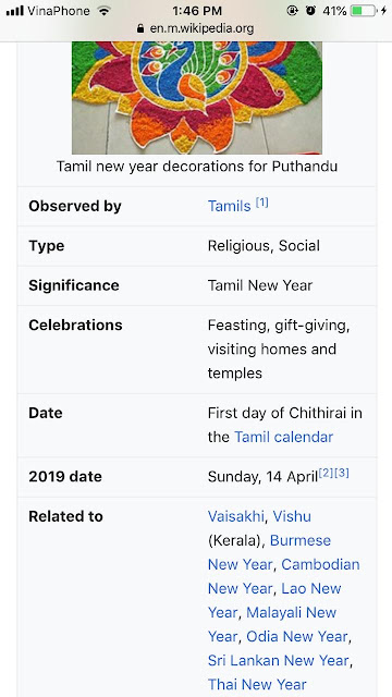 APRIL 14, 2019 . HAPPY NEW YEAR TO SO MANY PEOPLE IN SO MANY LANDS