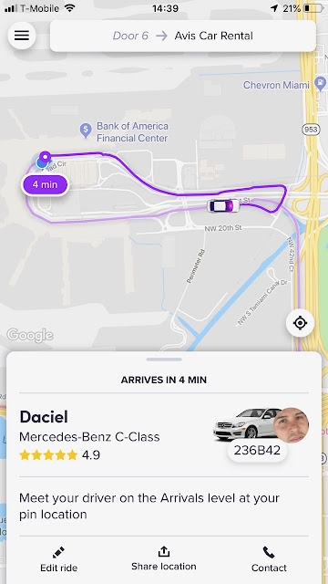 TURNING THE TABLES OF FRAUDSTERS . THIS TIME A LYFT DRIVER AT MIAMI AIRPORT