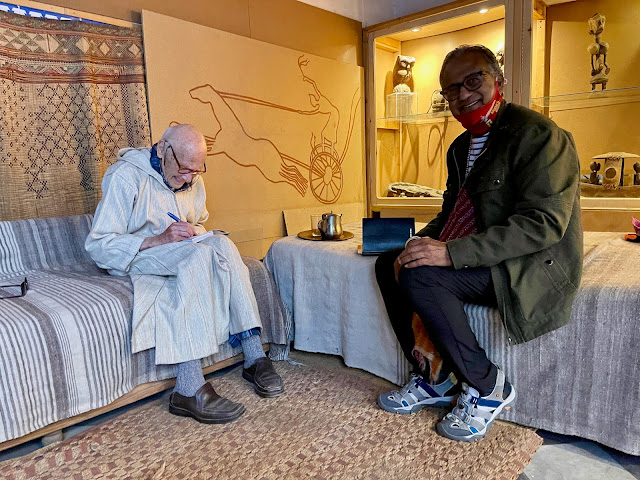 AFRO BERBER CULTURE AND BERT FLINT . AN AFTERNOON IN MARRAKECH