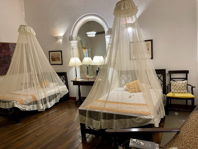 YOUR ROOM IS UPGRADED SIR, SAID THE KIND MANAGER OF TOWER HOUSE HOTEL IN FORT COCHIN IN KERALA INDIA