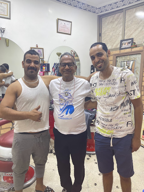 THE BARBER OF MARRAKECH ..I MAY HAVE TO HOP ACROSS THE MEDITERRANEAN FOR MY NEXT HAIR CUT