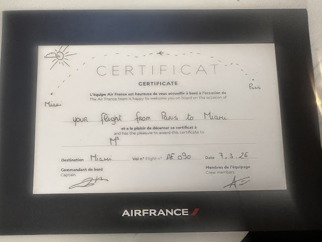 A Journey from Paris to Miami on Air France